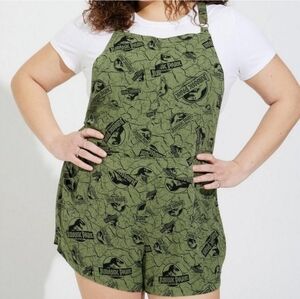Torrid Jurassic Park Overalls